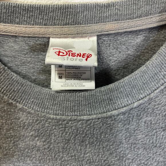 Disney Store Grumpy Sweatshirt Sz M Gray Crewneck Happy to Be Grumpy Snow White - Picture 2 of 6